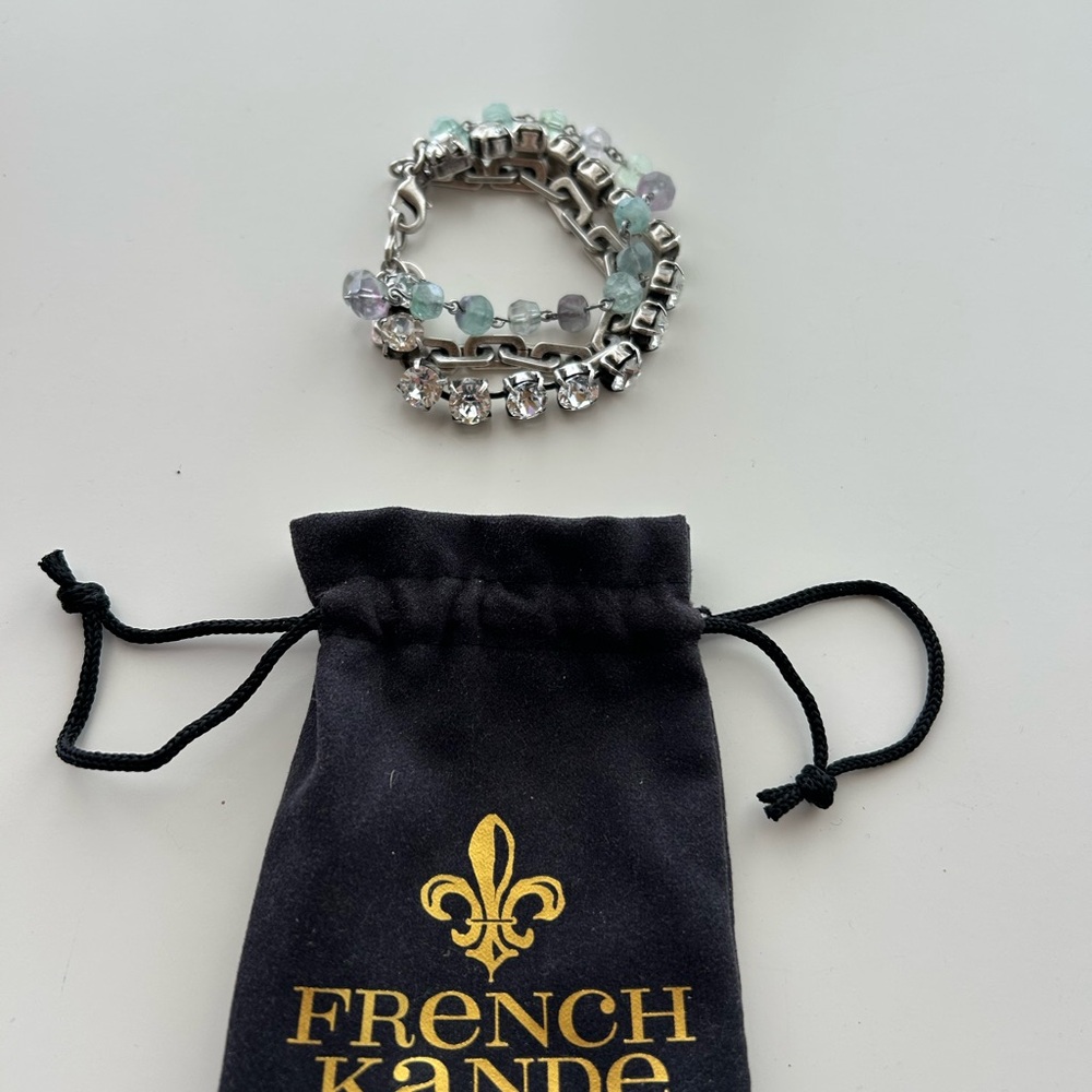 French Kande Audrey Triple Strand Bracelet